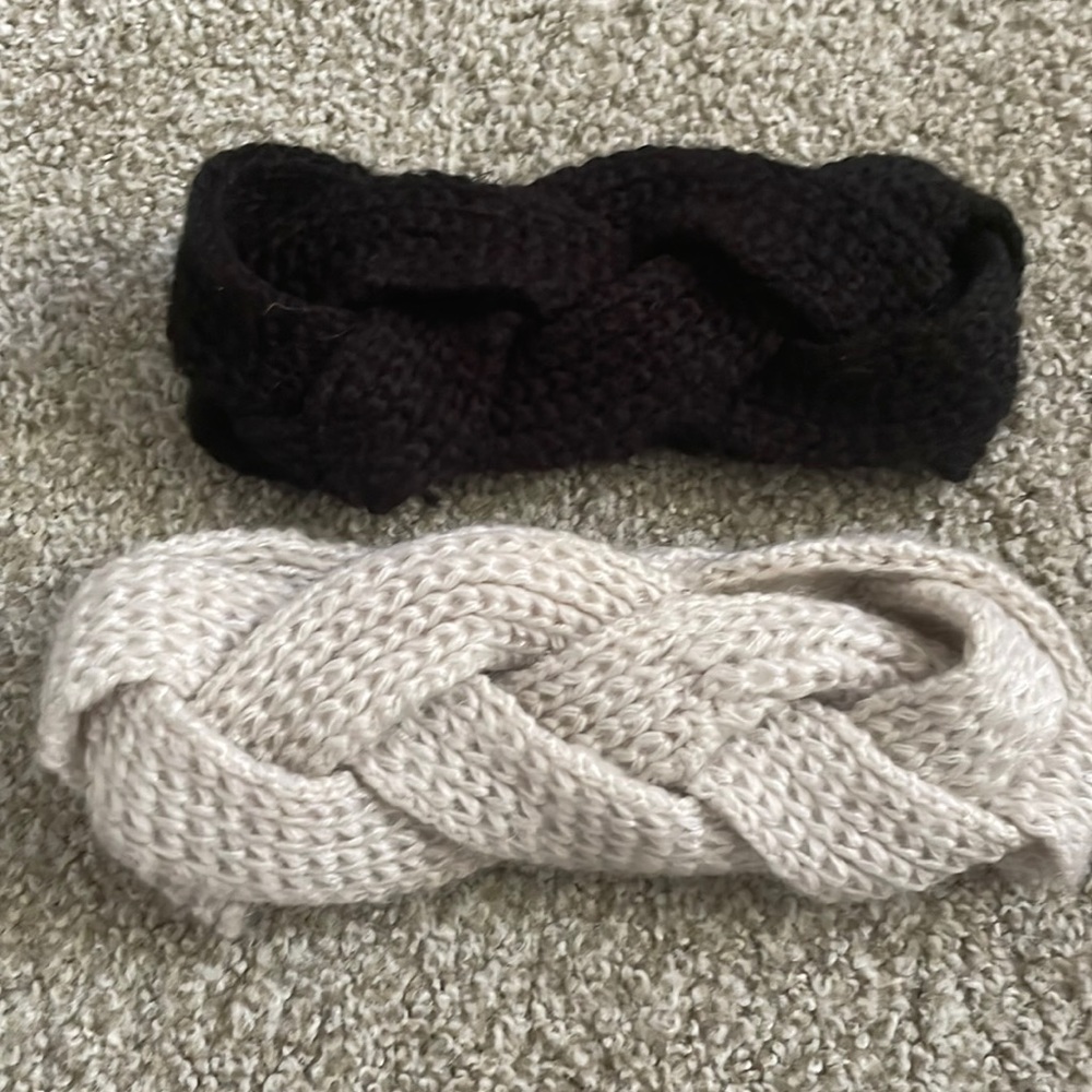Knitted braided headband
